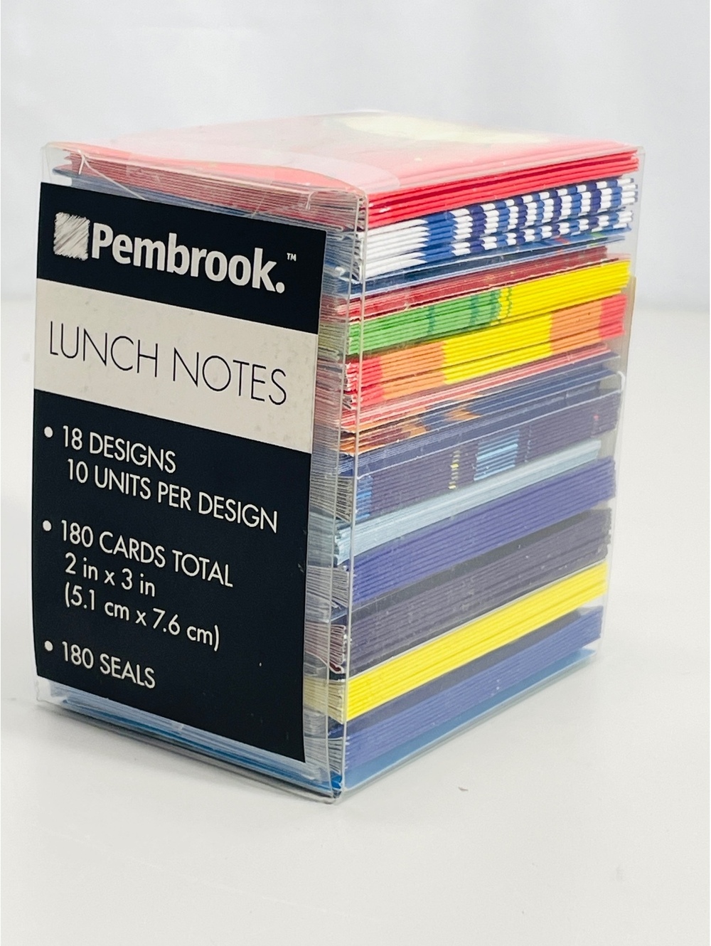Pembrook Lunch Notes - 180 Cards with 18 Designs and Seals new